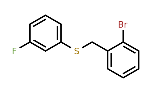 1001161-71-2 | (2-Bromobenzyl)(3-fluorophenyl)sulfane