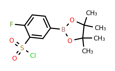 1003575-37-8 | Benzenesulfonyl chloride, 2-fluoro-5-(4,4,5,5-tetramethyl-1,3,2-dioxaborolan-2-yl)-