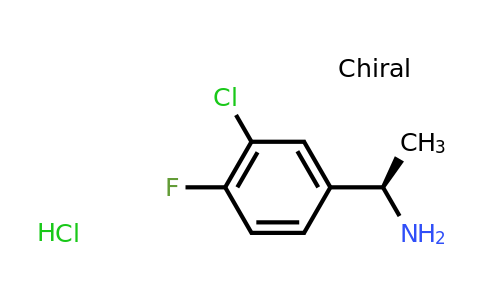 (1R)-1-(3-chloro-4-fluoro-phenyl)ethanamine hydrochloride