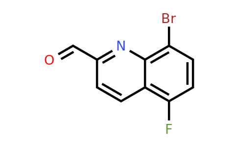 1067914-59-3 | 8-Bromo-5-fluoroquinoline-2-carbaldehyde