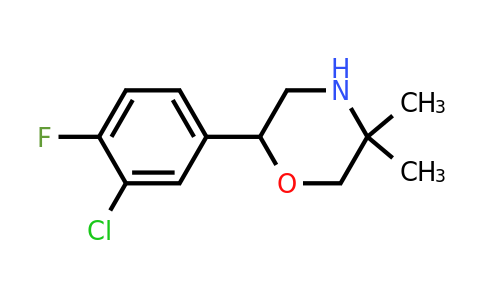 1099679-14-7 | 2-(3-Chloro-4-fluorophenyl)-5,5-dimethylmorpholine