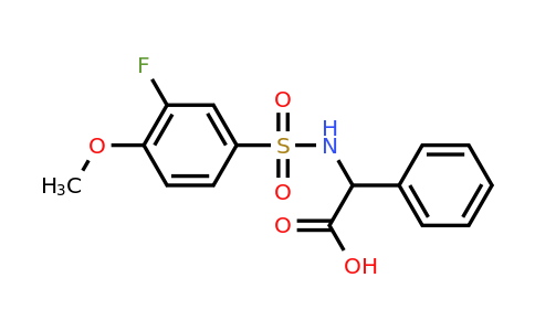 1104620-86-1 | [(3-Fluoro-4-methoxyphenyl)sulphonylamino](phenyl)acetic acid