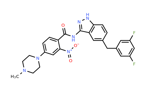 1108743-56-1 | N-(5-(3,5-Difluorobenzyl)-1H-indazol-3-yl)-4-(4-methylpiperazin-1-yl)-2-nitrobenzamide