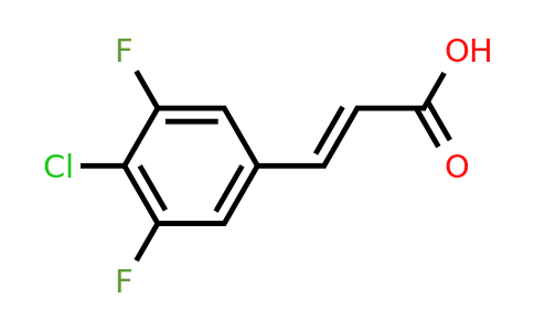 1163258-83-0 | 4-Chloro-3,5-difluorocinnamic acid