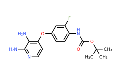 1163720-66-8 | tert-Butyl (4-((2,3-diaminopyridin-4-yl)oxy)-2-fluorophenyl)carbamate