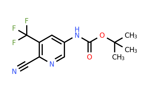 1165744-14-8 | tert-Butyl (6-cyano-5-(trifluoromethyl)pyridin-3-yl)carbamate