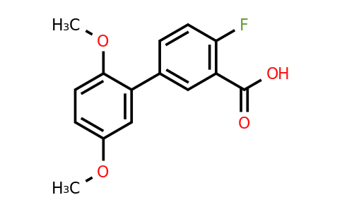 1183891-33-9 | 5-(2,5-Dimethoxyphenyl)-2-fluorobenzoic acid