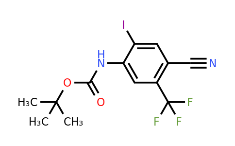 1190198-36-7 | tert-Butyl (4-cyano-2-iodo-5-(trifluoromethyl)phenyl)carbamate