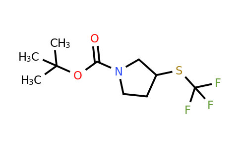 1206524-36-8 | 3-Trifluoromethylsulfanyl-pyrrolidine-1-carboxylic acid tert-butyl ester