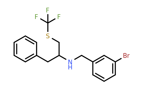 1208078-58-3 | (1-Benzyl-2-trifluoromethylsulfanyl-ethyl)-(3-bromo-benzyl)-amine