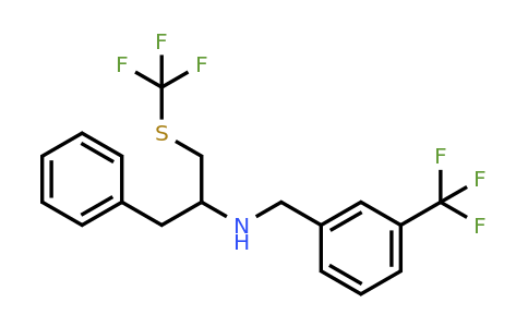 (1-Benzyl-2-trifluoromethylsulfanyl-ethyl)-(3-trifluoromethyl-benzyl)-amine