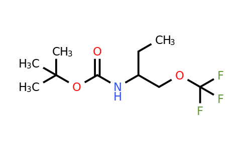 (1-Trifluoromethoxymethyl-propyl)-carbamic acid tert-butyl ester