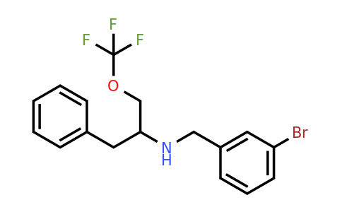 (1-Benzyl-2-trifluoromethoxy-ethyl)-(3-bromo-benzyl)-amine