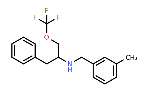 (1-Benzyl-2-trifluoromethoxy-ethyl)-(3-methyl-benzyl)-amine