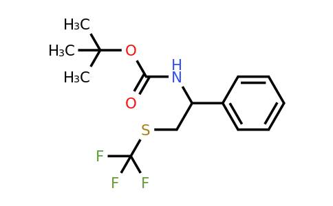 1208080-09-4 | (1-Phenyl-2-trifluoromethylsulfanyl-ethyl)-carbamic acid tert-butyl ester