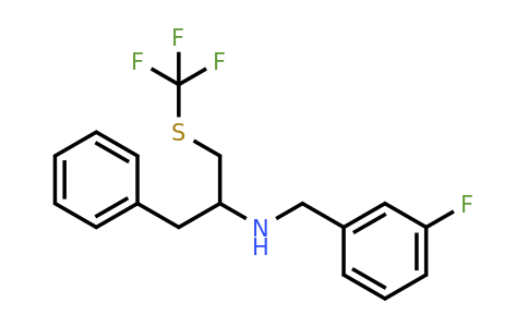 1208080-77-6 | (1-Benzyl-2-trifluoromethylsulfanyl-ethyl)-(3-fluoro-benzyl)-amine