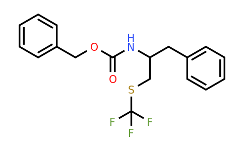 (1-Benzyl-2-trifluoromethylsulfanyl-ethyl)-carbamic acid benzyl ester