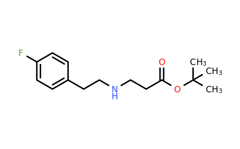 1221342-21-7 | tert-butyl 3-[2-(4-fluorophenyl)ethylamino]propanoate