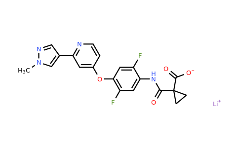 1225278-49-8 | Lithium 1-((2,5-difluoro-4-((2-(1-methyl-1H-pyrazol-4-yl)pyridin-4-yl)oxy)phenyl)carbamoyl)cyclopropane-1-carboxylate