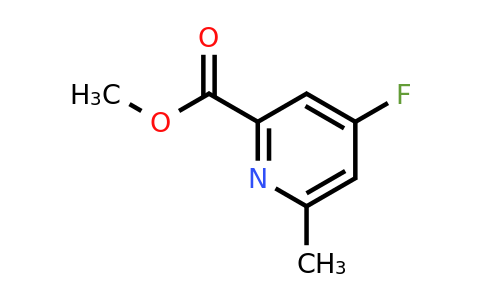 1256822-09-9 | Methyl 4-fluoro-6-methylpicolinate