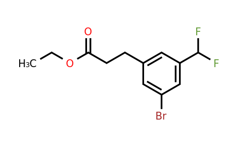 1261585-70-9 | Ethyl 3-(3'-bromo-5'-(difluoromethyl)phenyl)propionate