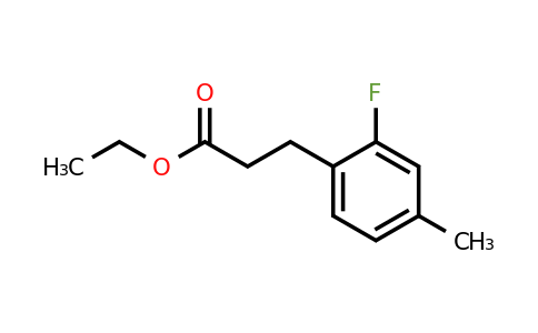 Ethyl 3-(2'-fluoro-4'-methylphenyl)propionate