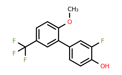 1261888-84-9 | 2-Fluoro-4-(2-methoxy-5-trifluoromethylphenyl)phenol