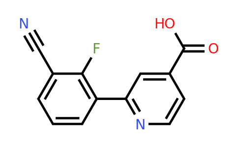 1261890-10-1 | 2-(3-Cyano-2-fluorophenyl)isonicotinic acid