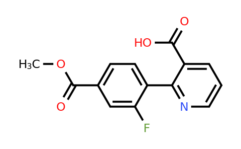 1261912-47-3 | 2-(2-Fluoro-4-methoxycarbonylphenyl)nicotinic acid