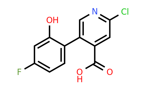 1261930-99-7 | 2-Chloro-5-(4-fluoro-2-hydroxyphenyl)isonicotinic acid