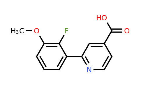 1261969-50-9 | 2-(2-Fluoro-3-methoxyphenyl)isonicotinic acid