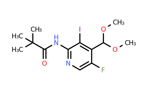 1299607-65-0 | N-(4-(Dimethoxymethyl)-5-fluoro-3-iodopyridin-2-yl)pivalamide