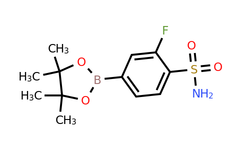 1310956-30-9 | Benzenesulfonamide, 2-fluoro-4-(4,4,5,5-tetramethyl-1,3,2-dioxaborolan-2-yl)-