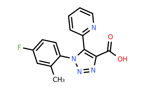 1-(4-Fluoro-2-methylphenyl)-5-(pyridin-2-yl)-1H-1,2,3-triazole-4-carboxylic acid