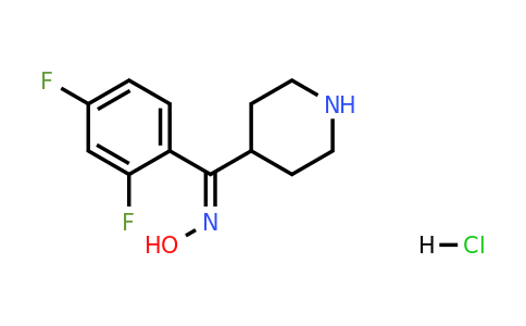 (2,4-difluorophenyl)-(4-piperidyl)methanone oxime;hydrochloride