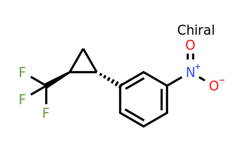 (+/-)-1-nitro-3-(trans-2-(trifluoromethyl)cyclopropyl)benzene