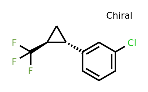 (+/-)-1-chloro-3-(trans-2-(trifluoromethyl)cyclopropyl)benzene