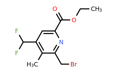 1361805-23-3 | Ethyl 2-(bromomethyl)-4-(difluoromethyl)-3-methylpyridine-6-carboxylate