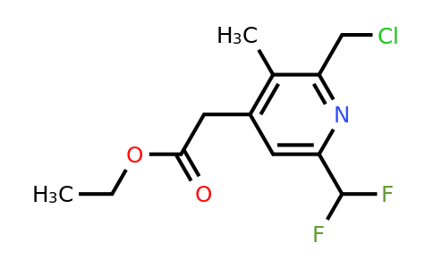 1361868-55-4 | Ethyl 2-(chloromethyl)-6-(difluoromethyl)-3-methylpyridine-4-acetate