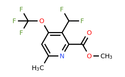 1361920-71-9 | Methyl 3-(difluoromethyl)-6-methyl-4-(trifluoromethoxy)pyridine-2-carboxylate