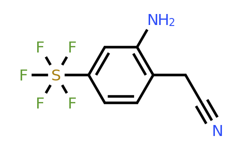 (2-Amino-4-(pentafluorosulfanyl)phenyl)acetonitrile