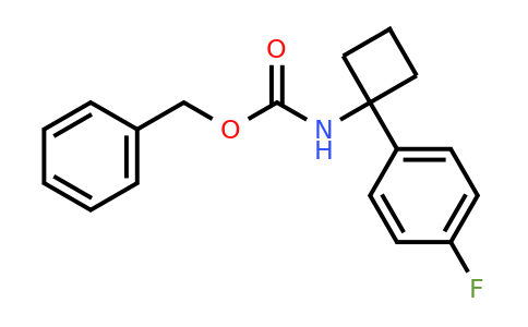 1403483-75-9 | Benzyl N-[1-(4-fluorophenyl)cyclobutyl]carbamate