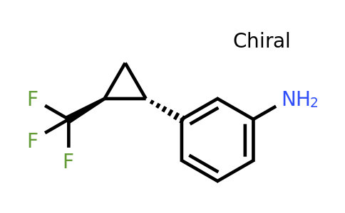 (+/-)-3-(trans-2-(trifluoromethyl)cyclopropyl)aniline