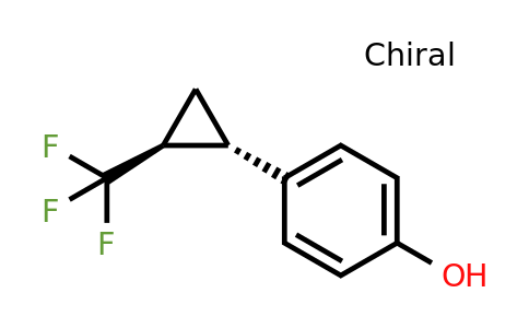 (+/-)-4-(trans-2-(trifluoromethyl)cyclopropyl)phenol