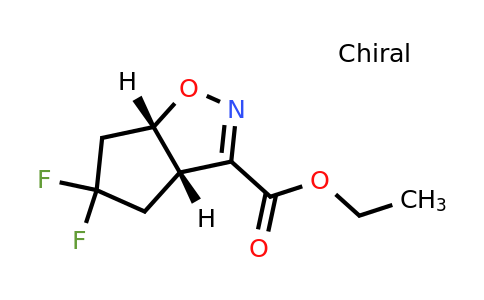 1428077-58-0 | cis-Ethyl 5,5-difluoro-4,5,6,6a-tetrahydro-3aH-cyclopenta[d]isoxazole-3-carboxylate