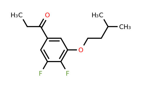 1443325-85-6 | 1-(3,4-Difluoro-5-(isopentyloxy)phenyl)propan-1-one