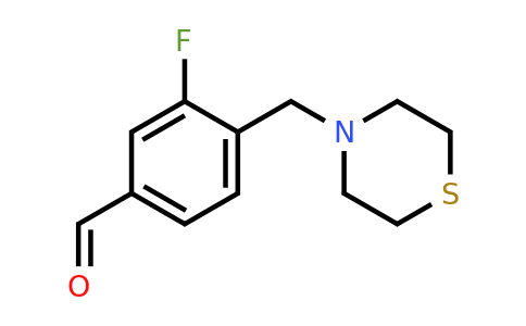 1443338-40-6 | 3-Fluoro-4-(thiomorpholinomethyl)benzaldehyde