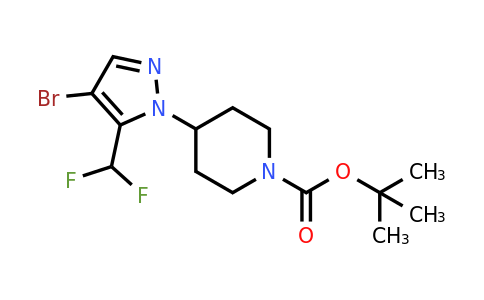 1449117-77-4 | tert-Butyl 4-(4-bromo-5-(difluoromethyl)-1H-pyrazol-1-yl)piperidine-1-carboxylate