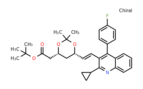 147489-06-3 | t-Butyl (3R,5S)-7-[2-cyclopropyl-4-(4-fluorophenyl)quinolin-3-yl]-3,5-isopropylidenedioxy-6-heptenoate