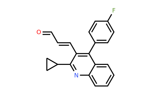 (E)-3-[2-cyclopropyl-4-(4-fluorophenyl)-3-quinolyl]prop-2-enal